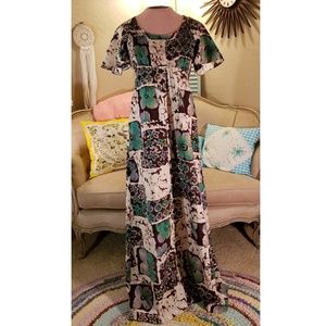 Vintage Malihini Hawaii Maxi dress